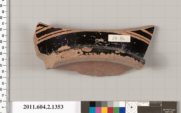 Terracotta fragment of a skyphos (deep drinking cup)