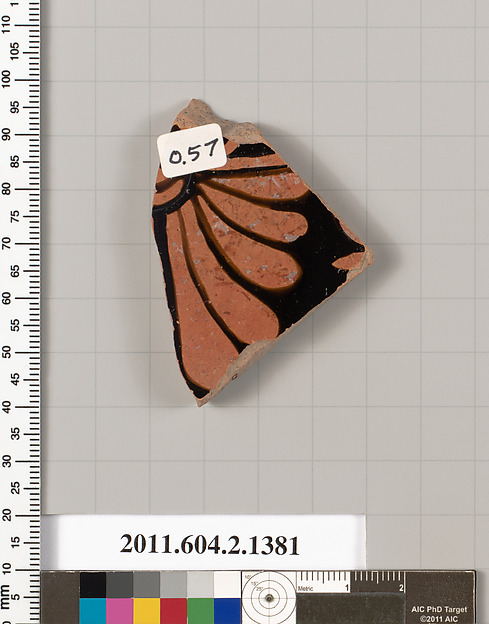 Terracotta fragment of a skyphos (deep drinking cup)
