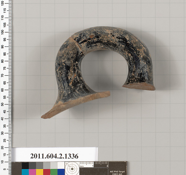 Terracotta fragment of a skyphos (deep drinking cup)