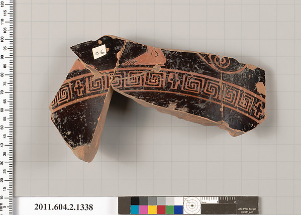 Terracotta fragment of a skyphos (deep drinking cup)