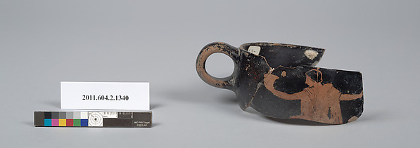 Terracotta fragment of a skyphos (deep drinking cup)
