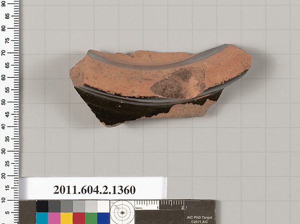 Terracotta fragment of a skyphos (deep drinking cup)