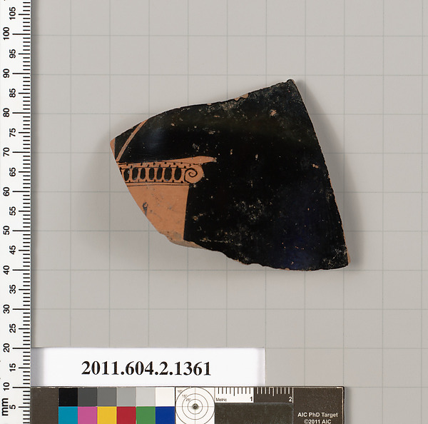 Terracotta fragment of a skyphos (deep drinking cup)