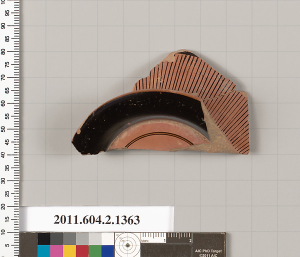 Terracotta fragment of a skyphos (deep drinking cup)