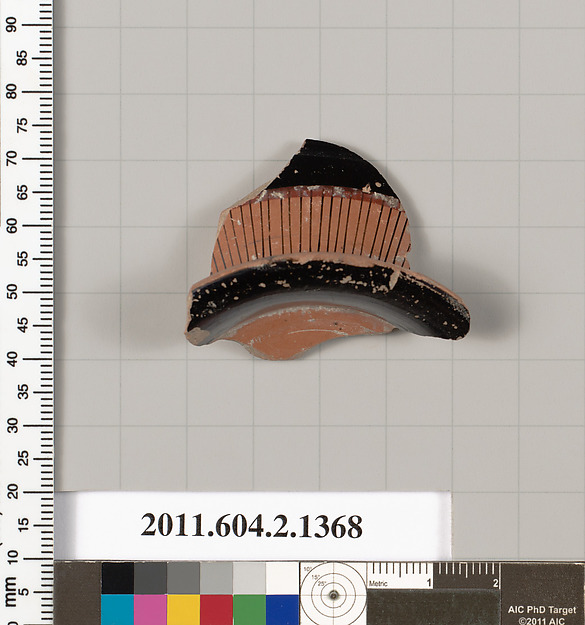 Terracotta fragment of a skyphos (deep drinking cup)