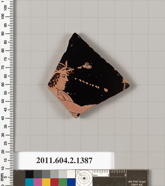 Terracotta fragment of a skyphos (deep drinking cup)