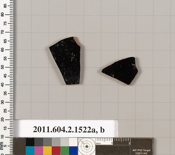 Terracotta fragments of skyphoi (deep drinking cups)