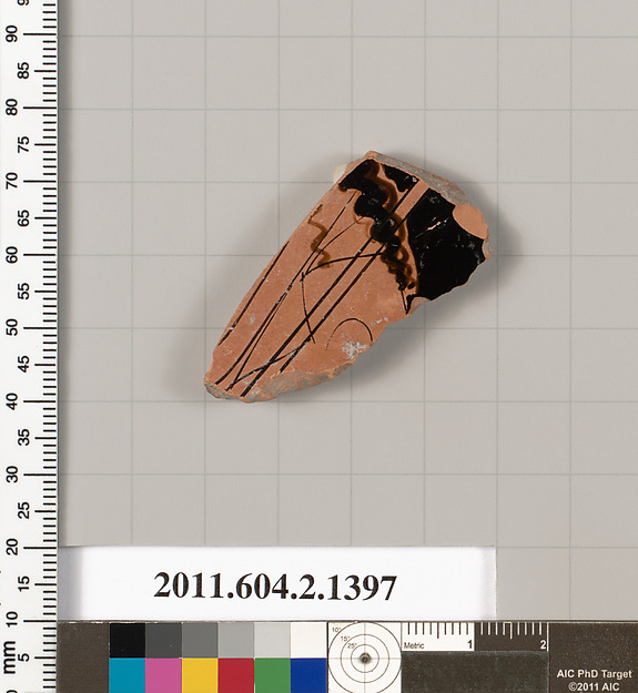 Terracotta fragment of a skyphos (deep drinking cup)