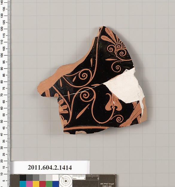 Terracotta fragment of a skyphos (deep drinking cup)?