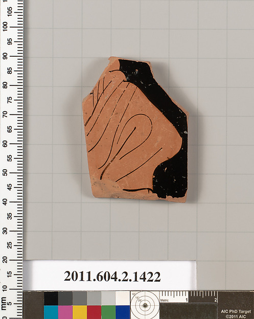 Terracotta fragment of a skyphos (deep drinking cup)
