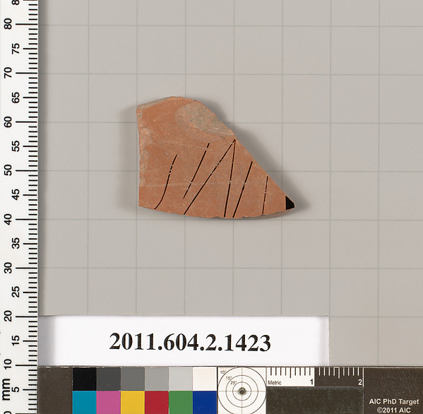 Terracotta fragment of a skyphos (deep drinking cup)