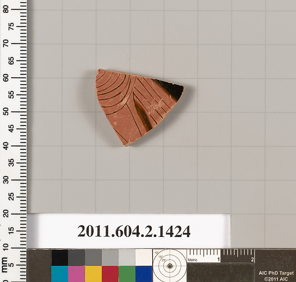 Terracotta fragment of a skyphos (deep drinking cup)