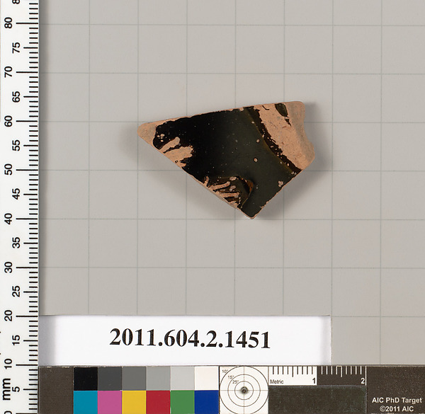 Terracotta fragment of a skyphos (deep drinking cup)