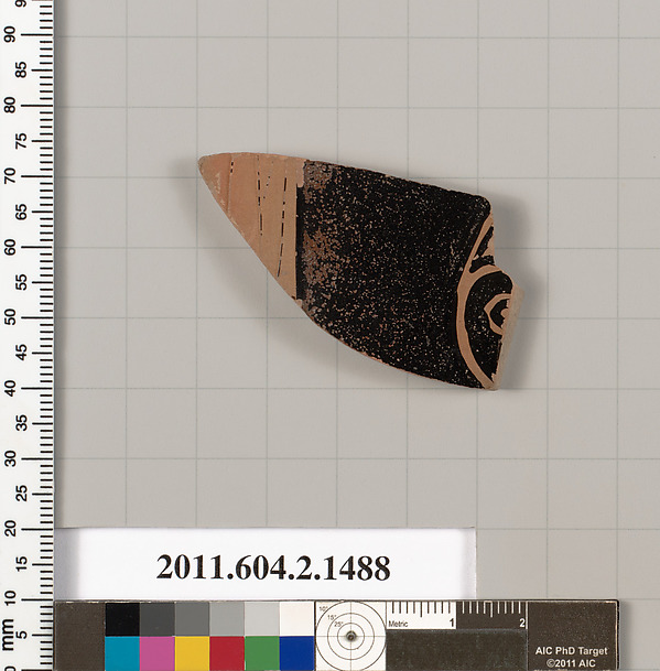 Terracotta fragment of a skyphos (deep drinking cup)
