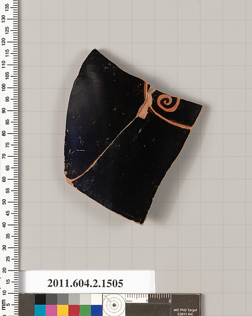 Terracotta fragment of a skyphos (deep drinking cup)