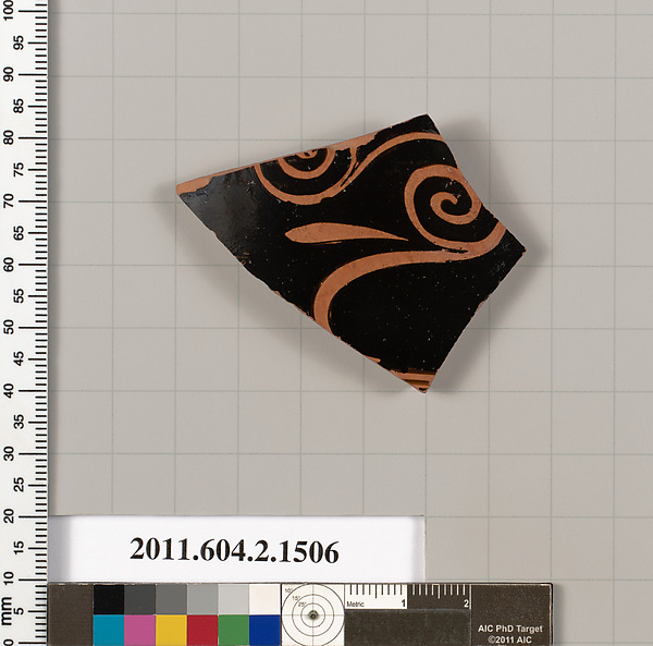 Terracotta fragment of a skyphos (deep drinking cup)