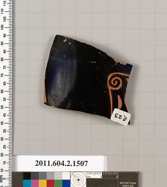 Terracotta fragment of a skyphos (deep drinking cup)