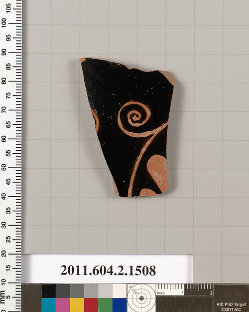 Terracotta fragment of a skyphos (deep drinking cup)