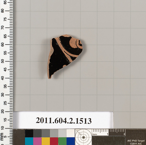 Terracotta fragment of a skyphos (deep drinking cup)