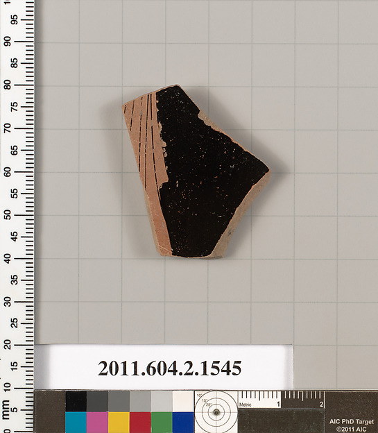 Terracotta fragment of a skyphos (deep drinking cup)