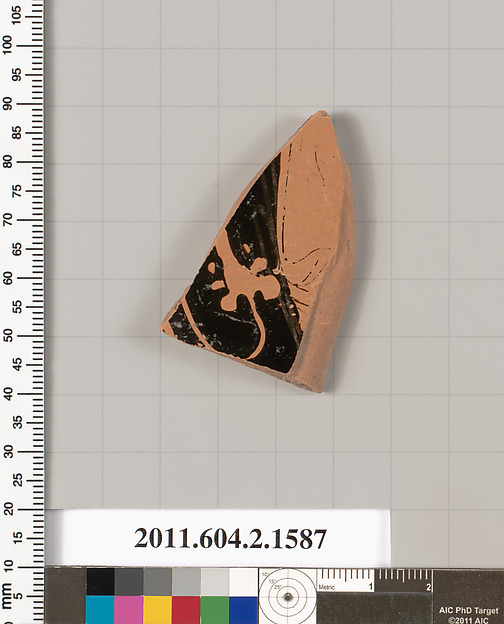 Terracotta fragment of a skyphos (deep drinking cup)
