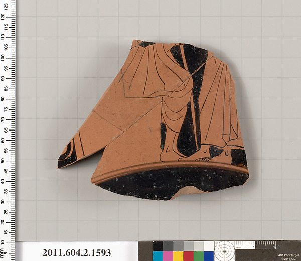 Terracotta fragment of a skyphos (deep drinking cup)