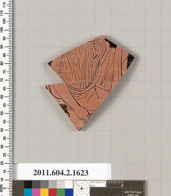 Terracotta fragment of a skyphos (deep drinking cup)