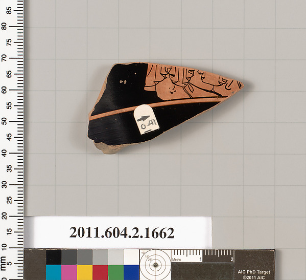 Terracotta fragment of a skyphos (deep drinking cup)