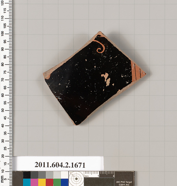 Terracotta fragment of a skyphos (deep drinking cup)