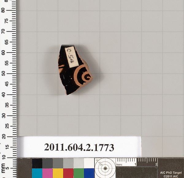 Terracotta fragment of a skyphos (deep drinking cup)