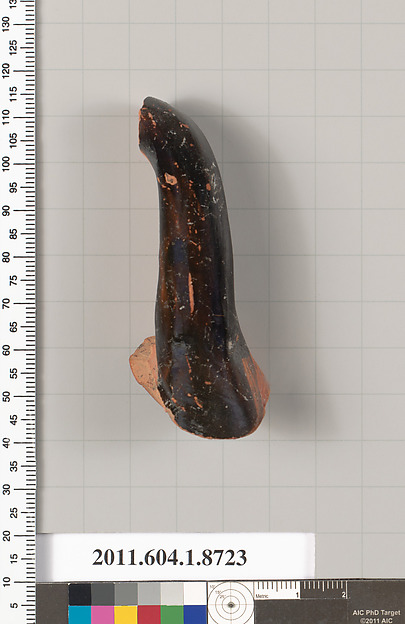 Terracotta fragment of a kylix (drinking cup)