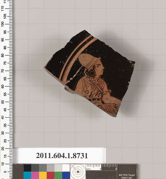 Terracotta fragment of a stemless cup