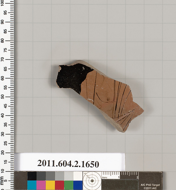 Terracotta fragment of a skyphos (deep drinking cup)