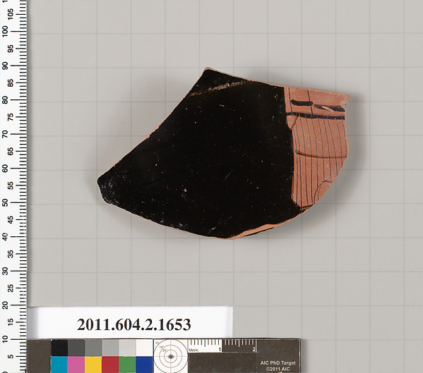 Terracotta fragment of a skyphos (deep drinking cup)
