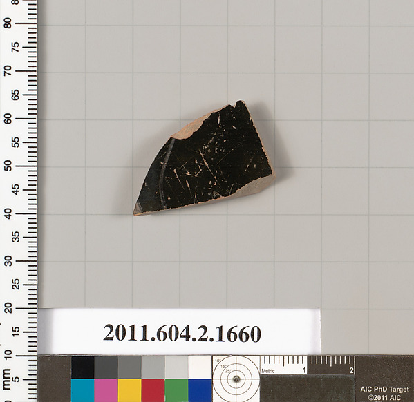 Terracotta fragment of a skyphos (deep drinking cup)