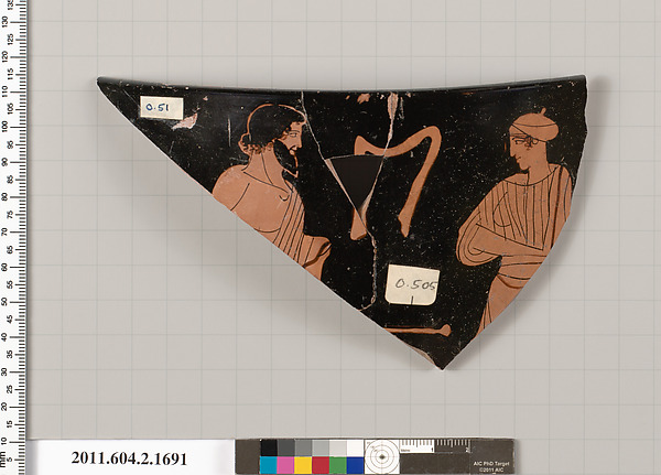 Terracotta fragment of a skyphos (deep drinking cup)