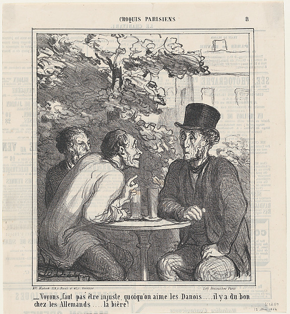 We shouldn't be unfair..., from 'Parisian sketches,' published in Le Charivari, May 12, 1864