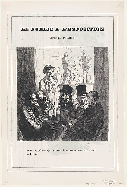And you, what do you like best at this year's Salon? The beer!, from 'The public at the exhibition,' published in Le Petit Journal pour Rire, June 18, 1864