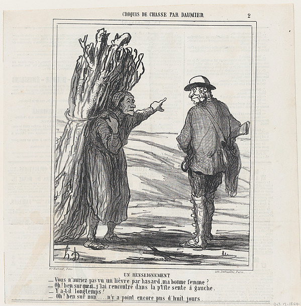 Information, from 'Hunting sketches,' published in Le Chiavari, October 17, 1864