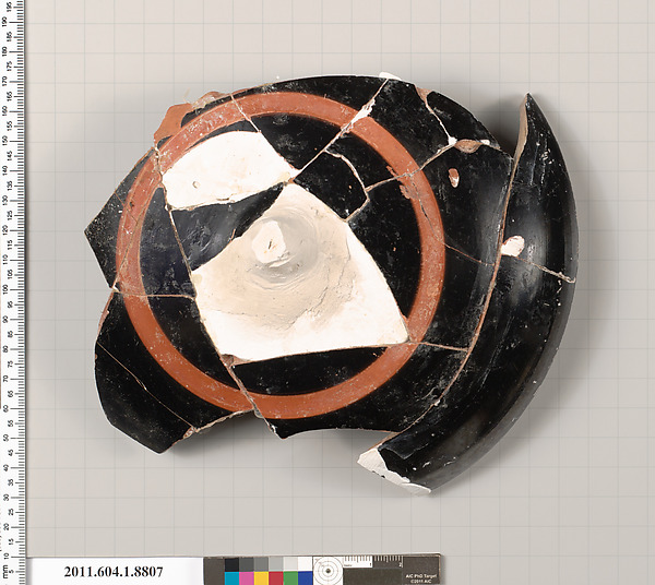 Terracotta fragment of a kylix (drinking cup) or a footed bowl?