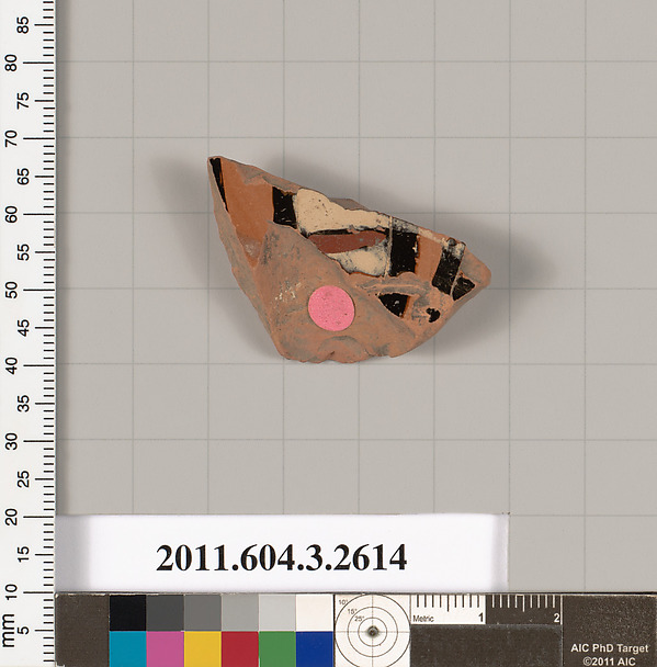 Terracotta fragment of a kylix (drinking cup)