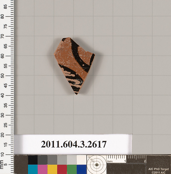 Terracotta fragment of a kylix (drinking cup)