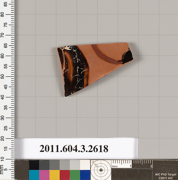 Terracotta fragment of a kylix (drinking cup)