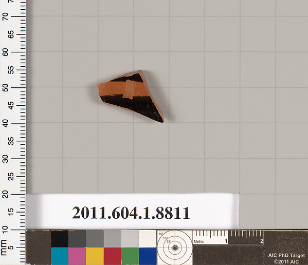 Terracotta fragment of a kylix (drinking cup)