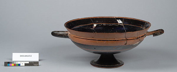Terracotta kylix (drinking cup)