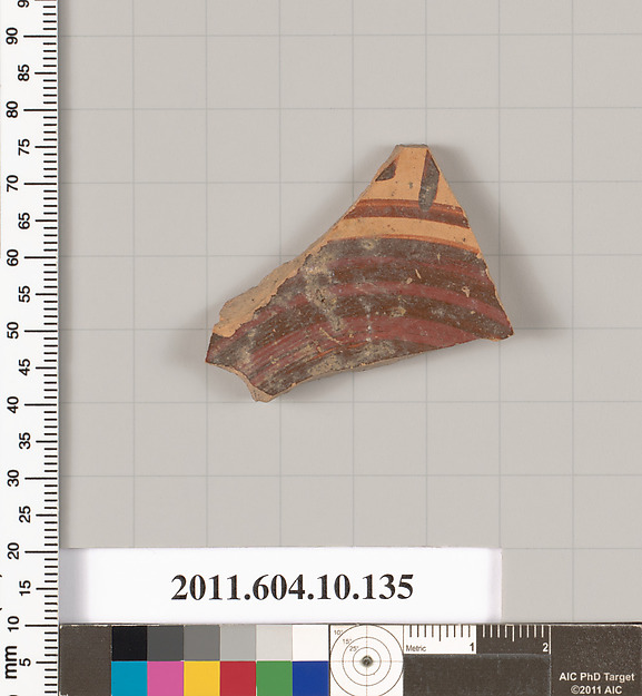 Terracotta fragment of a kylix (drinking cup)