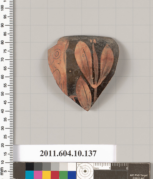 Terracotta fragment of a skyphos (deep drinking cup)