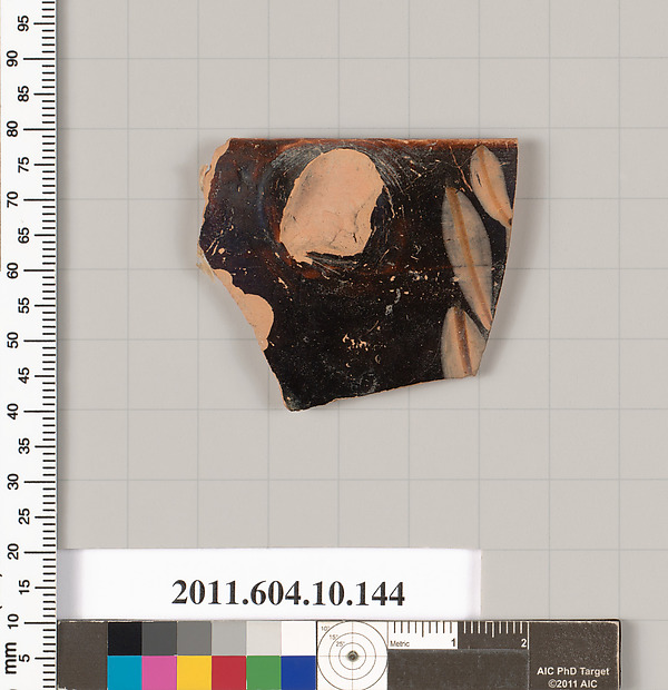 Terracotta rim fragment of a skyphos (deep drinking cup)