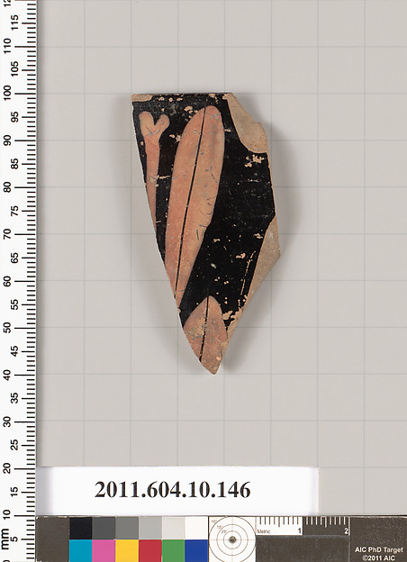 Terracotta rim fragment of a skyphos (deep drinking cup)