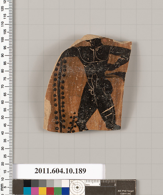 Terracotta fragment of a closed shape